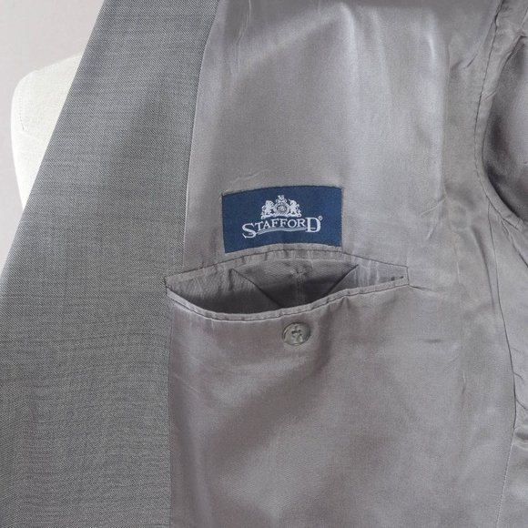 Stafford Men's Blazer Gray 50R - Picture 11 of 11
